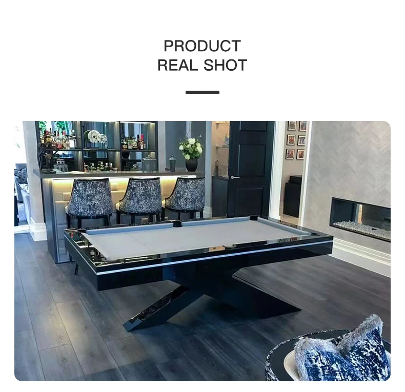 2022 new designs high-end modern style luxury snooker billiard tables 9ft 8ft 7ft size solid wood and slate pool table for sale